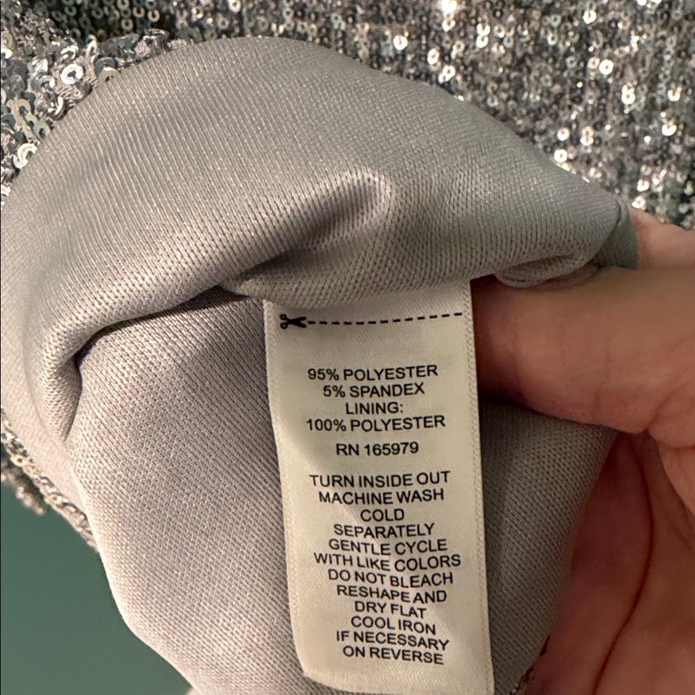Silver Sequin Top - image 6